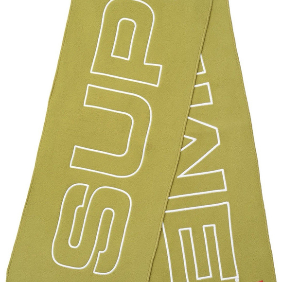 FW17 SUPREME POLARTEC SCARF Sulfur 2017 New - Picture 1 of 3
